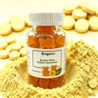 Gummies de pollen de pin à paroi cellulaire brisée, marque privée OEM, supplément naturel riche en nutriments à base de plantes, vente en gros en vrac