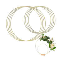 Guirlande en fer forgé TRIUMSKY, couronne de fleurs artificielles 25*25cm, décoration de table pour Diwali, couronne DIY