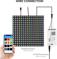 Contrôleur LED numérique Wifi Art-Net SP801E Gradateur programmable Contrôleurs LED pixel pour panneau de matrice LED SK6812 WS2815