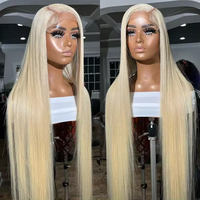 Mèches de cheveux vierges bruts non traités blonds 613, tissage de cheveux humains ondulés, mèches de cheveux humains vierges blonds 613