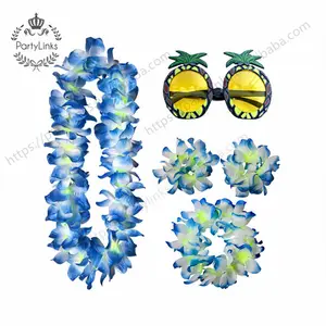 Menino Menina Mulheres Hula Óculos Havaianos Headband Traje Tropical para o Carnaval Fontes Do Partido Hula Stage show Decorações