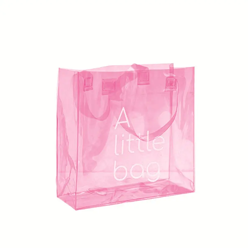 Mode Frauen Clear Einkaufstasche Wasserdichte PVC Transparente Jelly Bag Shopper Damen Schulter Shopping Plastiktüte