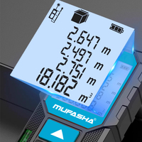 Alat Ukur Jarak Laser Digital Genggam OEM Baru Tiba, Jangkauan 0.05-100M, Tahan Air IP54, Akurasi 2mm