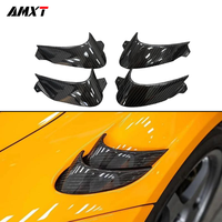 McLaren 750S Coupe Spider Canard Blade Body Kit için Pre-preg Kuru Karbon Çamurluk Hava Çıkış Kanatları