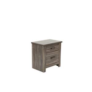 Table de chevet moderne en chêne gris DB avec rangement Meubles de chambre à coucher pour la maison ou l'hôtel Style bois MDF Design traditionnel - Product Image 4