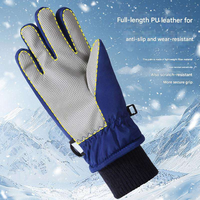Gants d'hiver unisexes pour enfants, ski et snowboard, imperméables, compatibles écran tactile, isolés, avec poignet réglable en velcro, pour les enfants de 4 à 12 ans
