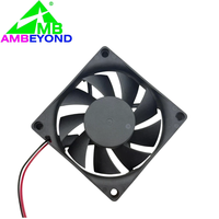Ventilador Axial Silencioso DC 7020 70x70x20mm 12V Sin Escobillas para Amplificador PA de Escenario, Receptor AV DJ, Rack de Cine en Casa