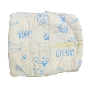 Basso prezzo all'ingrosso basso MOQ a prova di perdite pannolini per cani usa e getta con Gel di eliminazione degli odori per <span class=keywords><strong>cane</strong></span> maschio e cucciolo