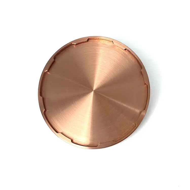 Disco redondo de cobre ultra-pureza para revestimento a vácuo, alvo de pulverização 99,9999% 99,99999% de alta condutividade