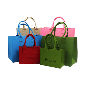 Biểu Tượng Tùy Chỉnh Thân Thiện Với Môi Thường Công Suất Lớn Cảm Thấy Tote Phụ Nữ Cảm Thấy Túi Túi Xách Len Cảm Thấy Mua Sắm Túi - Product Image 2