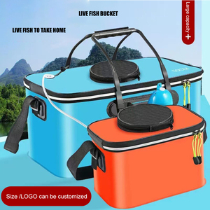 Secchio da pesca pieghevole multiuso all'ingrosso di EVA può trasportare la protezione del pesce secchio da pesca scatola di pesce con la pesca - Product Image 4