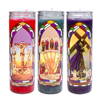 Bougies éternelles incassables de 7 jours avec présence Divine, bougies de la chapelle