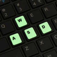 Dropshipping 3 PCS Autocollants pour clavier lumineux français Autocollants pour clavier en PVC pour ordinateur de bureau adapté à 10-17 pouces