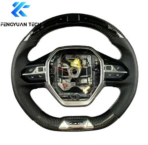 Volant personnalisé chauffant en cuir et alcantara, véritable fibre de carbone forgée pour Peugeot 206/208/<span class=keywords><strong>308</strong></span>/408/508/MK1/<span class=keywords><strong>GTI</strong></span> - Product Image 2