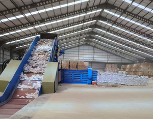 Đầy đủ thủy lực tự động carton Máy tái chế bailer máy cho chất thải giấy/thùng carton và các tông - Product Image 1