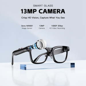 Lunettes intelligentes M08E AI avec caméra 13MP, traduction en temps réel et reconnaissance visuelle - Product Image 5