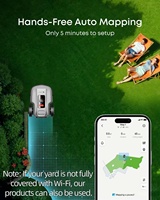 24V IPX6 Intelligenter Automatischer Kabelloser DIY-Roboter-Rasenmäher mit GPS-Navigation, Hocheffizienter 7,5Ah Akku, 1500m² Abdeckung