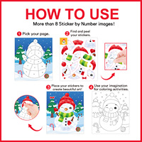 Benutzer definierte Szenen Puzzle Aufkleber Buch Vinyl Aufkleber Malbuch Kinder DIY Cartoon Aufkleber Buch nach Nummer