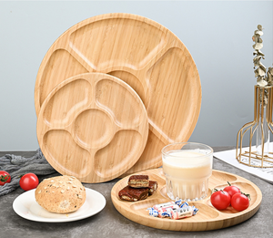 <span class=keywords><strong>Assiette</strong></span> à dîner ronde en <span class=keywords><strong>bambou</strong></span> fendu - Product Image 1