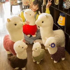 Kostenloses Muster weiches Kawai niedlicher Plüschtier peluche alpaca-Puppe Kissenwurf plüschtiere al por mayor