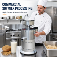 Machine à lait de soja commerciale en acier inoxydable avec fonction de broyage et de déshydratation haute performance pour la production de tofu