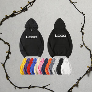 Men's 100% Cotton <b>Lined</b> 360g Sweatshirts <b>Hoodies</b> Fashion Customized Oversized Plain Pullover Anti-Shrink Knitted Letter Design - Product Image 2