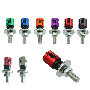 Aluminum License Plate Screws With Colorful Caps For Motorcycle Rear <b>Frame</b> Bolts Rust Proof Decorative Accessories - Product Image 2