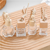 Bouteille en verre vide de 5ml, 6ml, 8ml, 10ml, 11ml, 12ml pour diffuseur de parfum suspendu pour voiture, décoration d'aromathérapie automobile