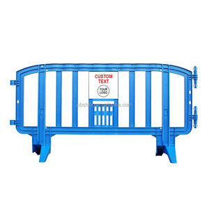 Barricadas de plástico <span class=keywords><strong>Movit</strong></span> Control de multitudes Barricada apilable Barreras peatonales portátiles Barreras DE SEGURIDAD Sistema de barrera de seguridad - Product Image 3