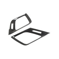 Cadre de décoration de sortie d'air latérale en fibre de carbone véritable, gauche et droite, pour Porsche 911 992, modification intérieure de voiture