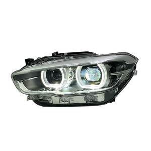 Fari LED Auto SJC per <span class=keywords><strong>BMW</strong></span> <span class=keywords><strong>Serie</strong></span> <span class=keywords><strong>1</strong></span> <span class=keywords><strong>F20</strong></span> LCI, Gruppo Luci Anteriori 15-18, Luci Diurne Bicolore Giallo e Bianco - Product Image 4