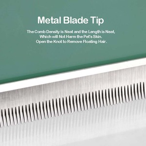 Outil de toilettage pour animaux de compagnie à nettoyage automatique avec logo personnalisé en gros d'usine, brosse lissante pour chat et chien, élimination des poils - Product Image 4