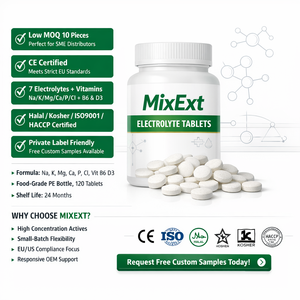 MixExtract OEM Sugar-Free Electrolyte Hydration Tablets with Vitamin B6 &amp; D3 Sports Nutrition <strong>Supplement</strong> for Adults - Product Image 3