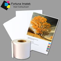 Film Media berbasis air putih Glossy PET film glossy