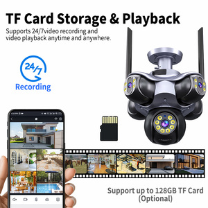 Ffvideo 5ptz 25mp siêu HD 5 ống kính 5 Màn hình máy ảnh ngoài trời không dây con người theo dõi WIFI IP CCTV Mạng giám sát an ninh máy ảnh - Product Image 6