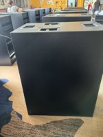 Boîtier de haut-parleur professionnel en contreplaqué de bouleau pour subwoofer unique de 18 pouces, fabrication sur mesure