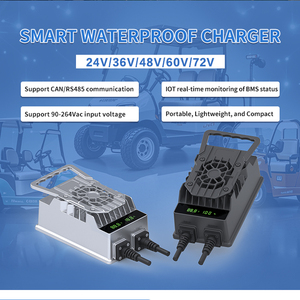 IP67 không thấm nước cấp công nghiệp P5 loạt LiFePO4 pin sạc 512W/48V/60V/72V Đầu Ra duy nhất thời gian thực hiển thị sạc - Product Image 2