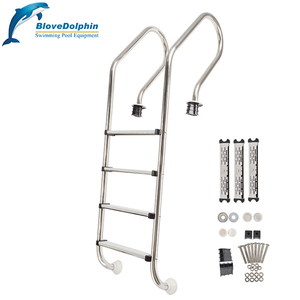 Hot bán 2-bước thép không gỉ hồ bơi thang với lan can Thiết bị hồ bơi - Product Image 3