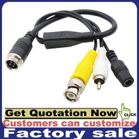 GX12 4pin AVIATION MACHO O HEMBRA Cables de tornillo conectar BNC RCA adaptador de cable de video para conectar cámaras de visión trasera del vehículo