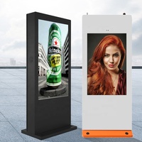 Pantalla LCD Táctil Exterior Impermeable IP65 de 55 Pulgadas, Pantalla Publicitaria Digital Android, Tótem Kiosco