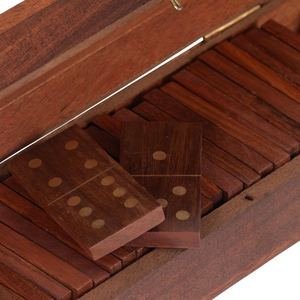 Scatola per gioco da tavolo Domino, custodia in legno decorativa per riunioni di famiglia, feste, tavolino da caffè, soggiorno - Product Image 6