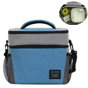 Venta al por mayor bolsa térmica reutilizable para el almuerzo hombres mujeres niños 420D/PVC PEVA forro Panel Solar impermeable aislado trabajo Picnic - Product Image 3