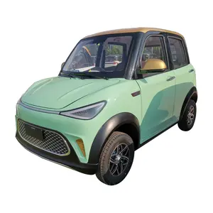 الطاقة الخضراء أربعة مقاعد سيارة كهربائية مع مكيف الهواء 60v سيارة كهربائية للاستخدام العائلي