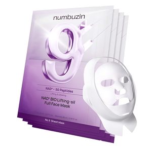 Masque facial anti-âge en bio-fibres NMN n°9 - Traitement liftant et raffermissant à couverture complète pour lisser les rides et revitaliser la peau (1 pièce) - Product Image 1