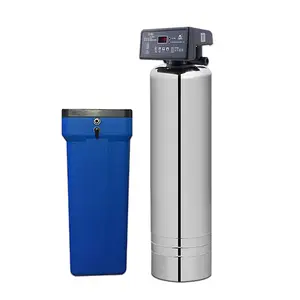 Ablandador de agua para el hogar automático de acero inoxidable ablandamiento y filtro de eliminación de incrustaciones purificador de agua central