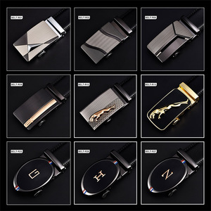 เข็มขัดหนังแท้สำหรับผู้ชายพร้อมหัวเข็มขัดอัตโนมัติ - Product Image 2