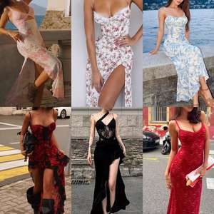 Vêtements pour femmes d'occasion en gros, robes et hauts en coton usagés, vêtements mixtes pour bébés, envoi aléatoire depuis une friperie - Product Image 4