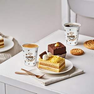 Vasos de papel desechables de 12oz y 16oz de pared simple para bebidas calientes - Product Image 6