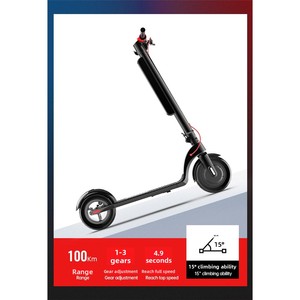 Monopattino Elettrico Pieghevole in Alluminio da 10 Pollici, 350W, 36V, Impermeabile, Motore Potente, per Adulti, Modello X8, Disponibile in Magazzino UE <span class=keywords><strong>e</strong></span> USA - Product Image 5
