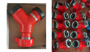 Mỏ dầu API 6A 2 inch 3 inch giả mạo áp lực cao không thể thiếu phụ kiện vả 1502 Y loại TEE cho đa tạp - Product Image 2